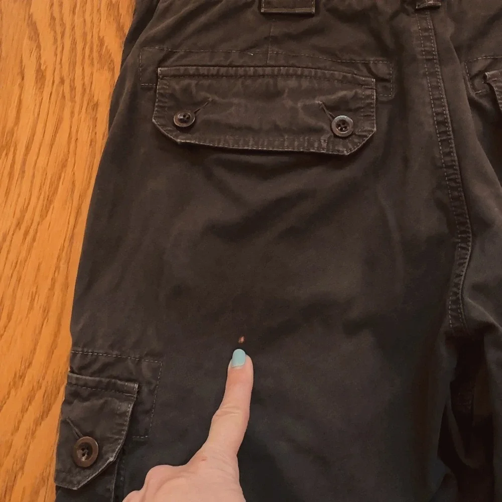 Banana Republic Heritage‎ Cargo Pants 30x30 Olive Brown Y2K Military Utility